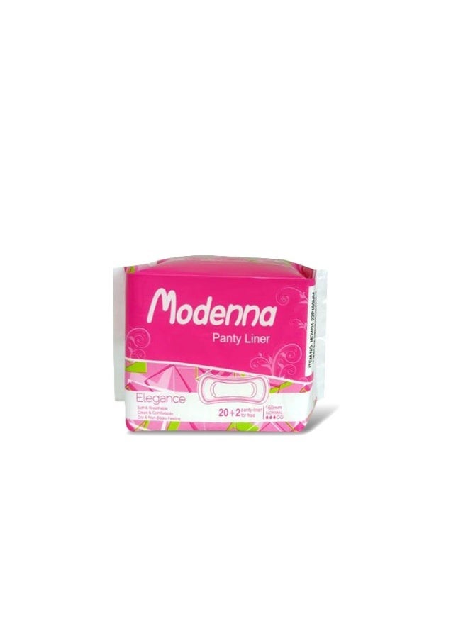 Sanitary Pads Liners 155mm 20 Pieces+2panty-liner for free Daily Care Lightweight Cotton-soft Skin-friendly - Image 1